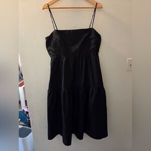 Free Assembly Black Tiered Dress